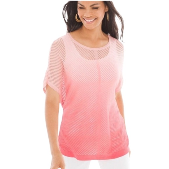 CHICO’S Blanka Ombré Top - Picture 1 of 10